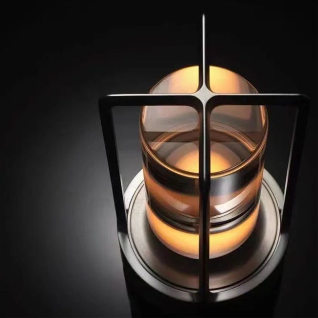 RetroGlow - Trådløs LED Skrivebordslampe med Vintage Charm