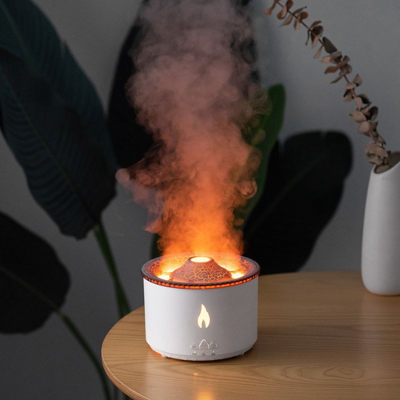 FlameMist - Elegant luftfugter med realistisk flammeeffekt