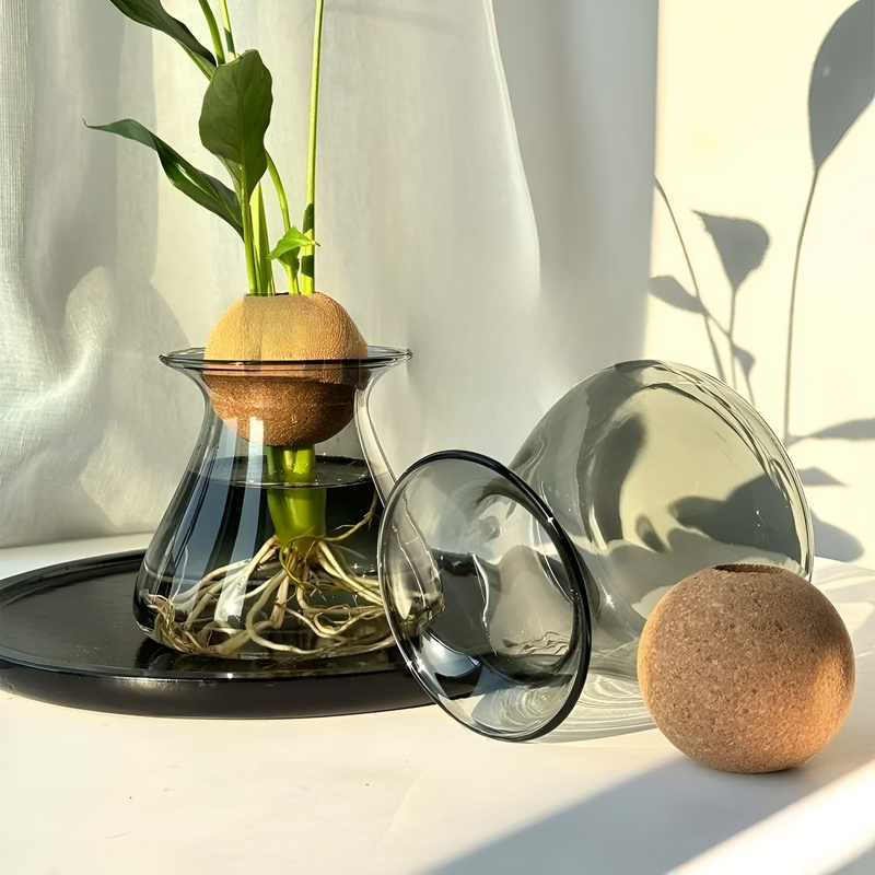 GlasVira - Håndlavet glasvase med skandinavisk elegance