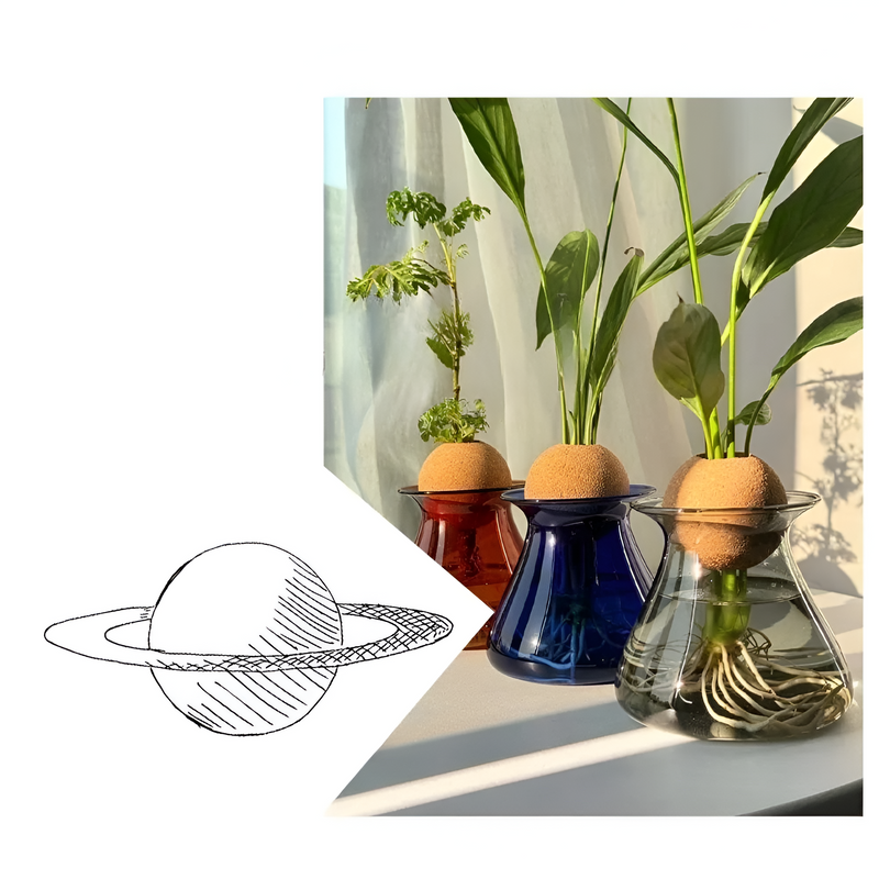 GlasVira - Håndlavet glasvase med skandinavisk elegance