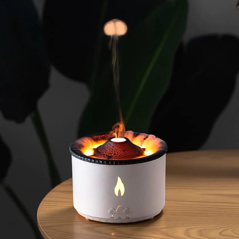 FlameMist - Elegant luftfugter med realistisk flammeeffekt