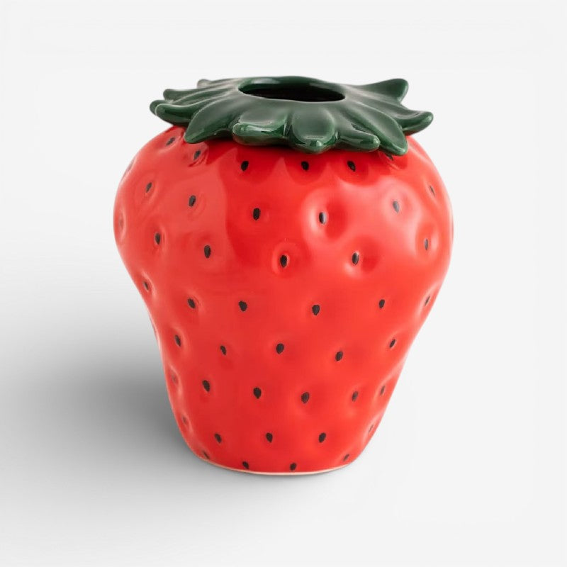 BerryBloom - Blomstervase med Jordbærinspireret Design