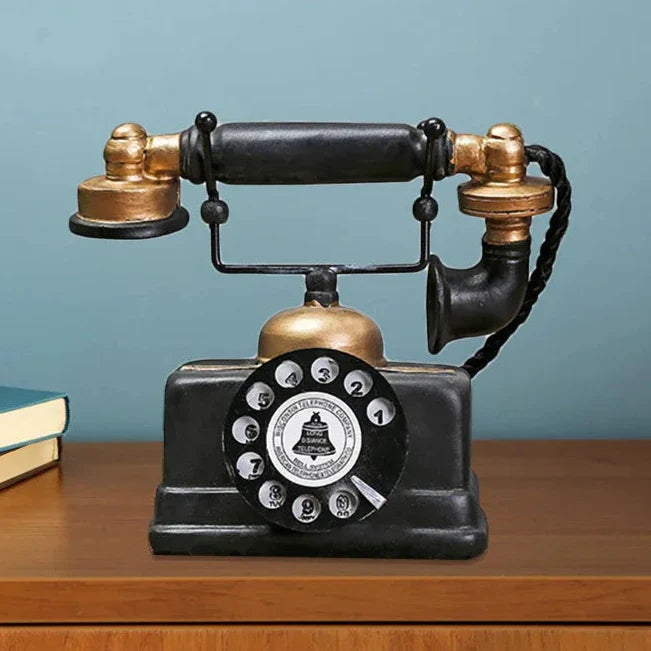 RetroTech - Antik telefonindretning til elegant vintage accent til ethvert rum