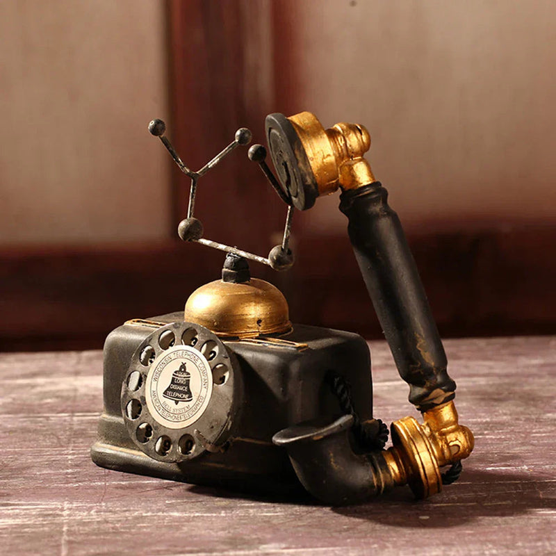 RetroTech - Antik telefonindretning til elegant vintage accent til ethvert rum