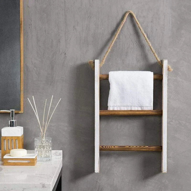 TowelCraft - Vintage Inspireret Væghåndklædeholder Til Nem Organisering