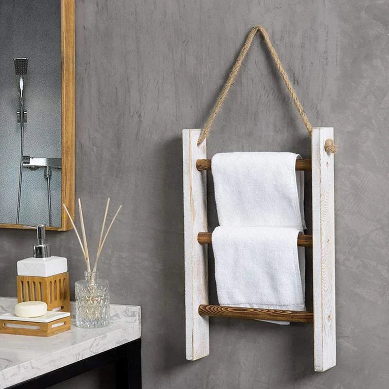 TowelCraft - Vintage Inspireret Væghåndklædeholder Til Nem Organisering