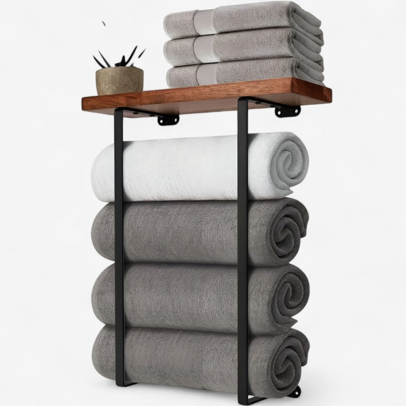 ShelfEdge – Væghængt stativ med dobbelt stander og øverste hylde