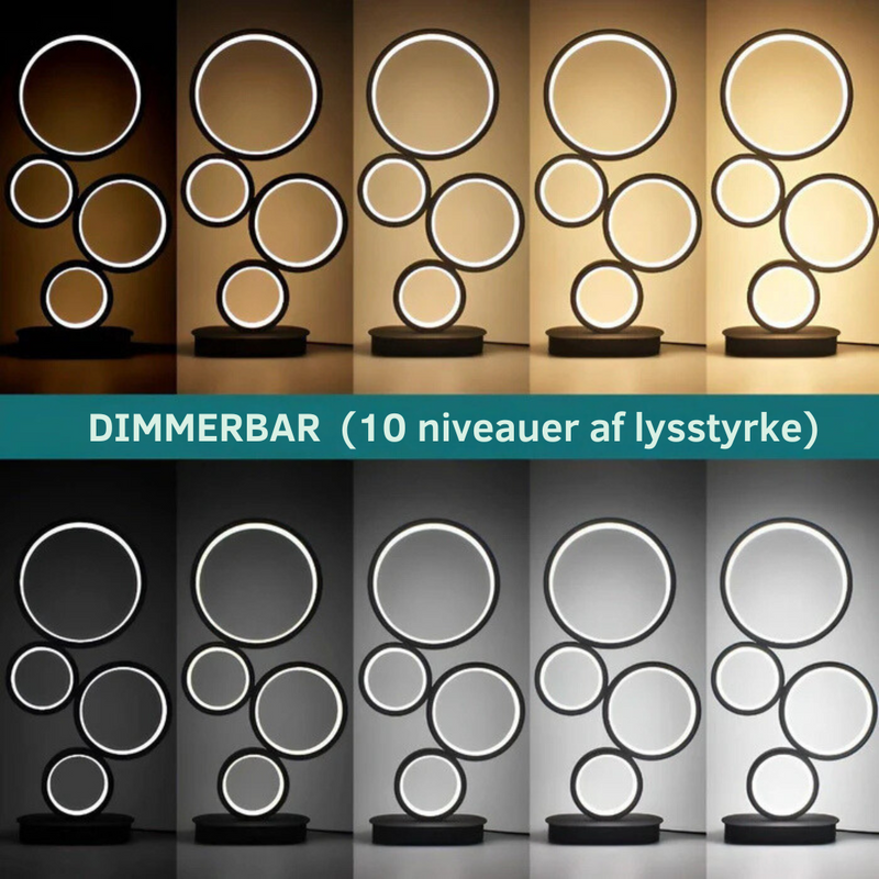 LumaCircle - Moderne cirkulær LED-lampe med justerbar lysstyrke