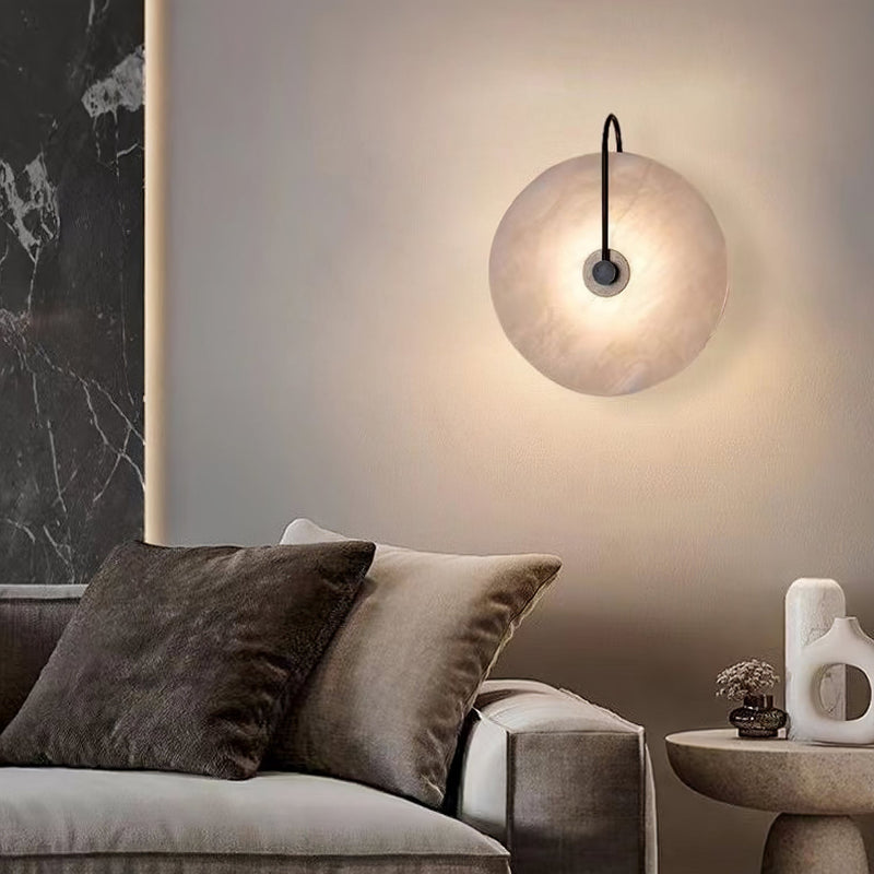 GlowStone - Alabaster væglamper med naturligt mønsterdesign