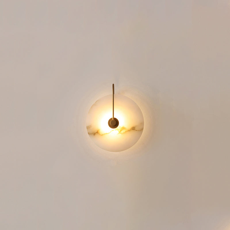 GlowStone - Alabaster væglamper med naturligt mønsterdesign