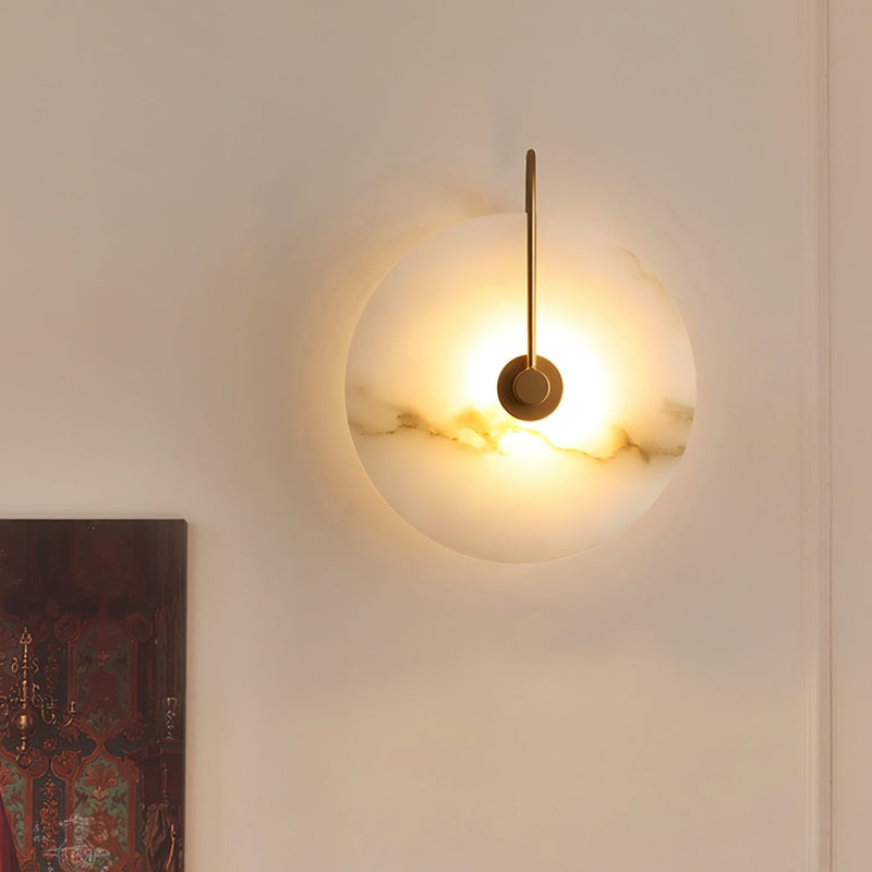 GlowStone - Alabaster væglamper med naturligt mønsterdesign