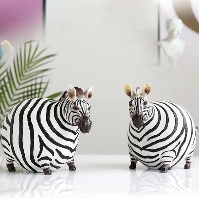 WildStride - Elegant zebraskulptur for en bæredygtig og charmerende boligaccent