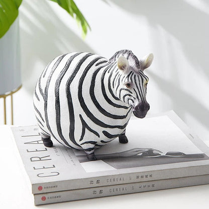 WildStride - Elegant zebraskulptur for en bæredygtig og charmerende boligaccent