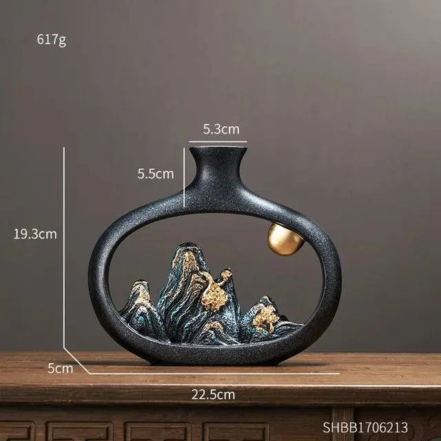 SereniGlow - Elegant dekorativ vase til at skabe en rolig atmosfære i dit hjem