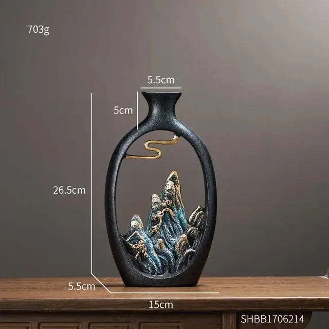 SereniGlow - Elegant dekorativ vase til at skabe en rolig atmosfære i dit hjem