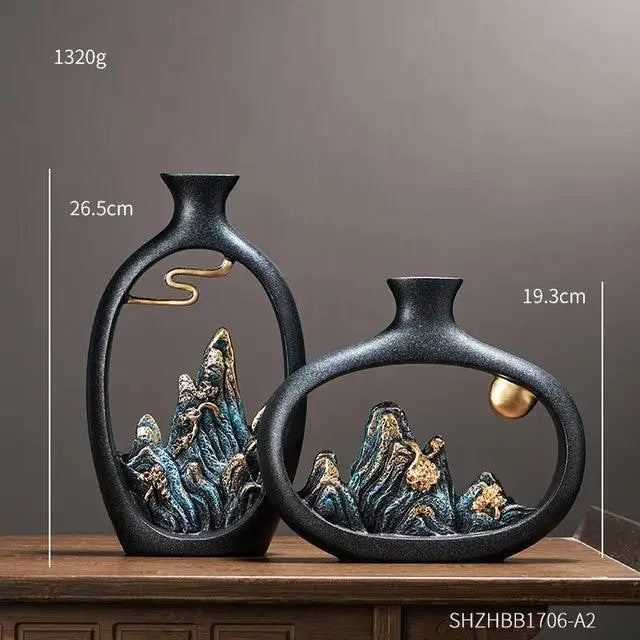SereniGlow - Elegant dekorativ vase til at skabe en rolig atmosfære i dit hjem