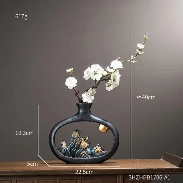 SereniGlow - Elegant dekorativ vase til at skabe en rolig atmosfære i dit hjem