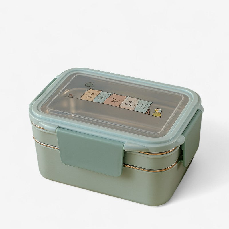 LunchMate – Madkasse med Dobbelt Lag og Flere Rum