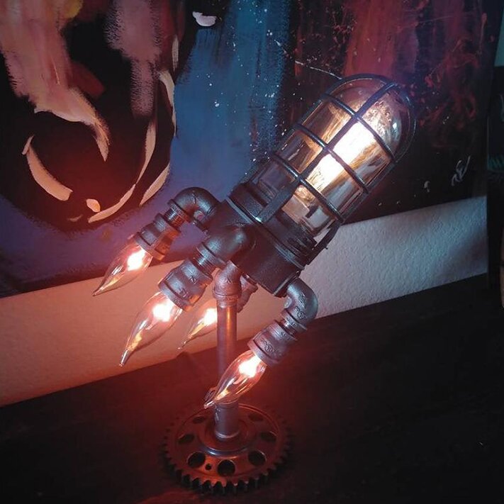 SteamBright - unik steampunk-lampe til eventyrlig belysning