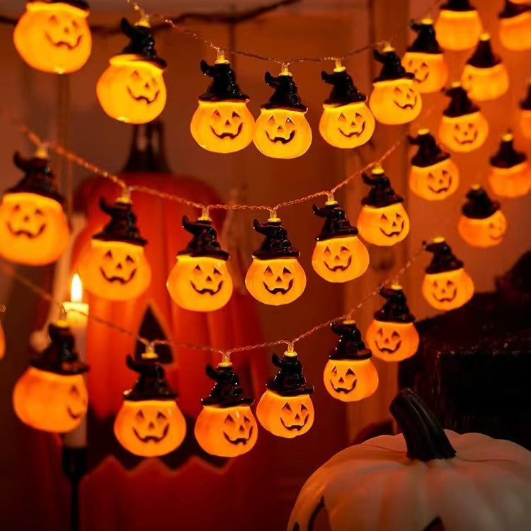 SpookyGlow – Halloween-lys med græskar- og spøgelsesformer til festlig stemning
