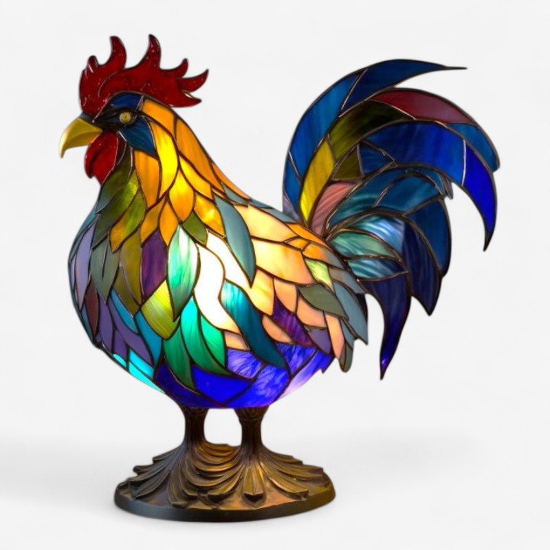 GlowCritter – Bordlampe med dyr og 3D regnbuedesign