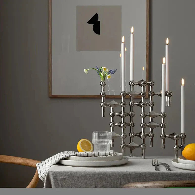 CandleSphere - Molecular Elegance Lysestage Moderne Design