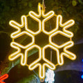 SnowGlow - Frosted Snowflake LED-lys til Vinter Elegance