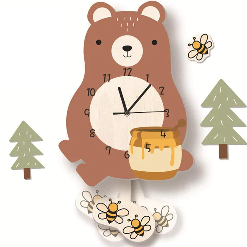 ZooTime – Adorable Animal Design Clock with Pendulum