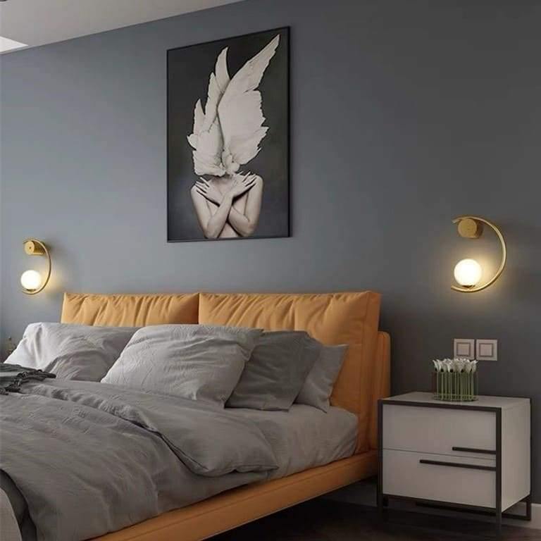 LunaGlow – Kunstnerisk væglampe inspireret af månen med varmt omgivende lys
