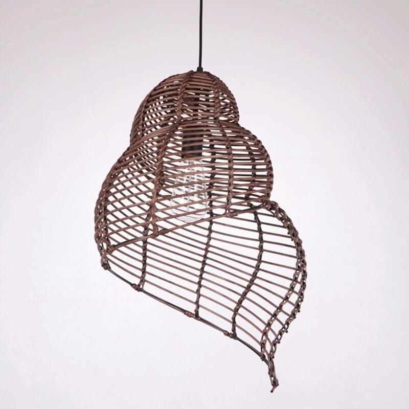 ZenWeave – Spiralformet bambuspendel med organisk håndlavet design