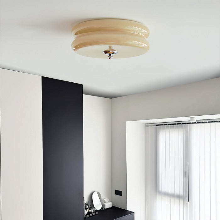 EclipseGlow - Vintage Inspireret Flush Mount Lys Med Glas Shades