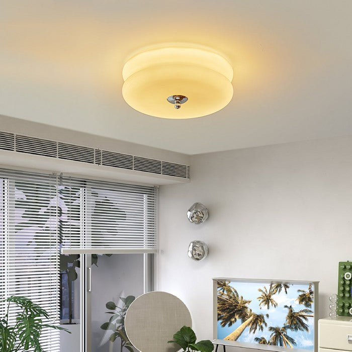 EclipseGlow - Vintage Inspireret Flush Mount Lys Med Glas Shades