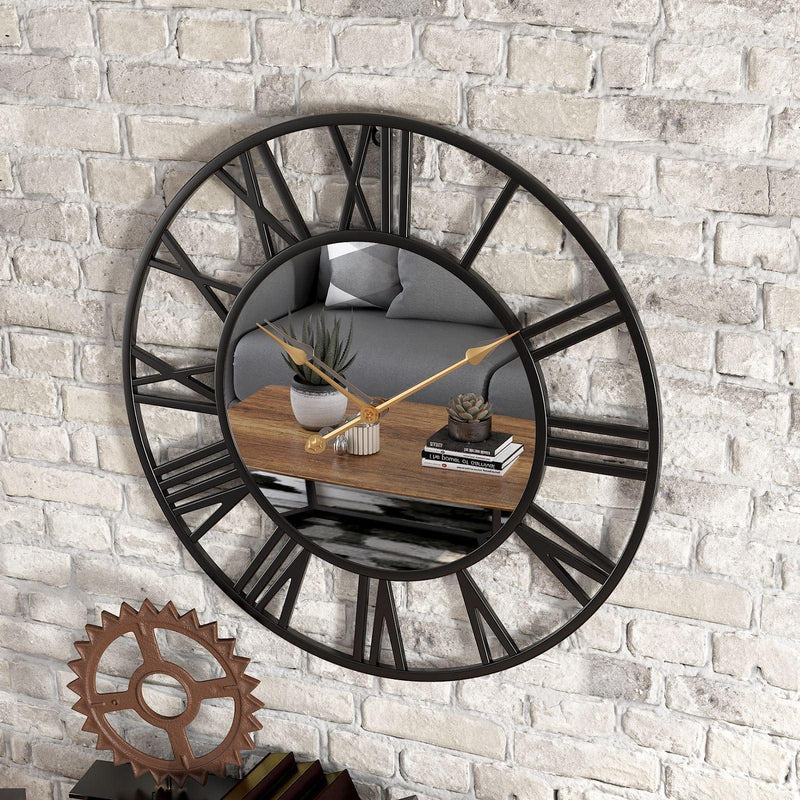 TimeCraft – Stilfuldt vægur med tidløse romertal og elegant design med åben skive