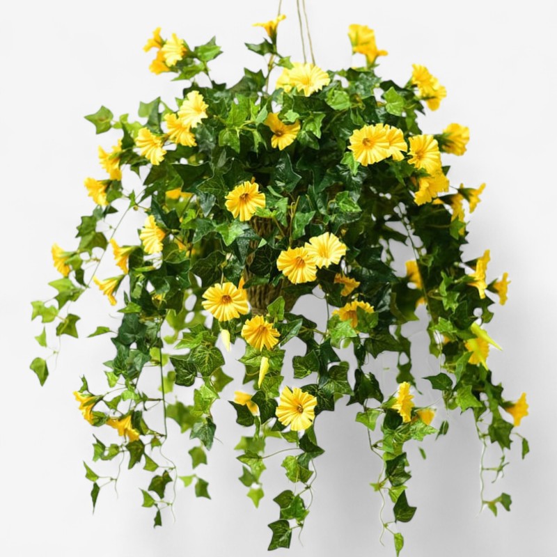 BloomHaven – Sæt med Kunstige Morgenfrueblomster med Hængesnor