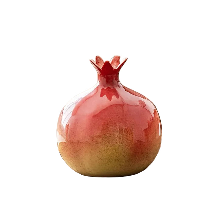 CrownBloom – Håndlavet granatæblevase til dekorativ udstilling