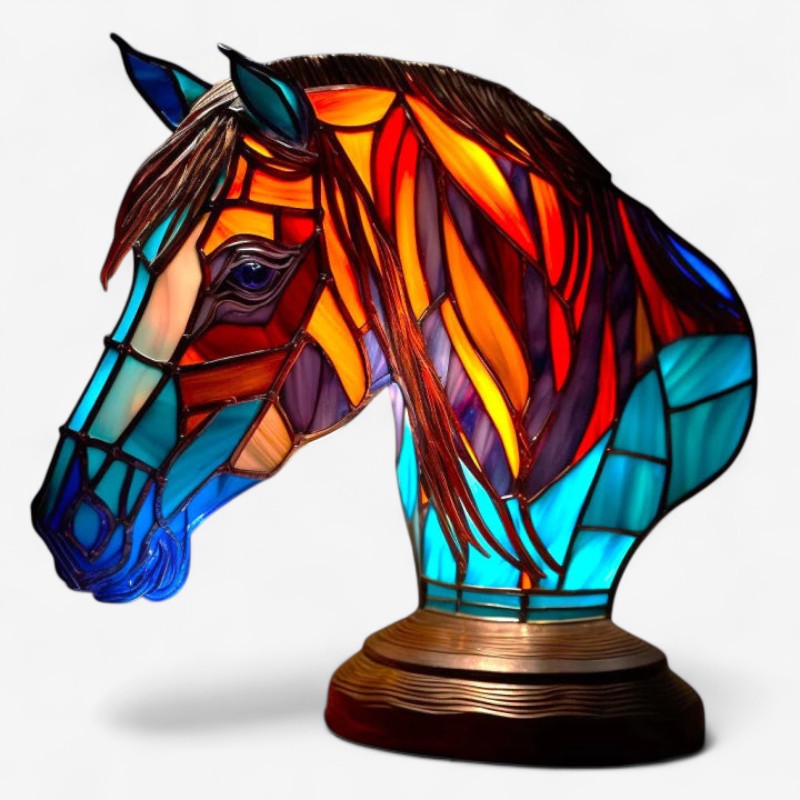GlowCritter – Bordlampe med dyr og 3D regnbuedesign