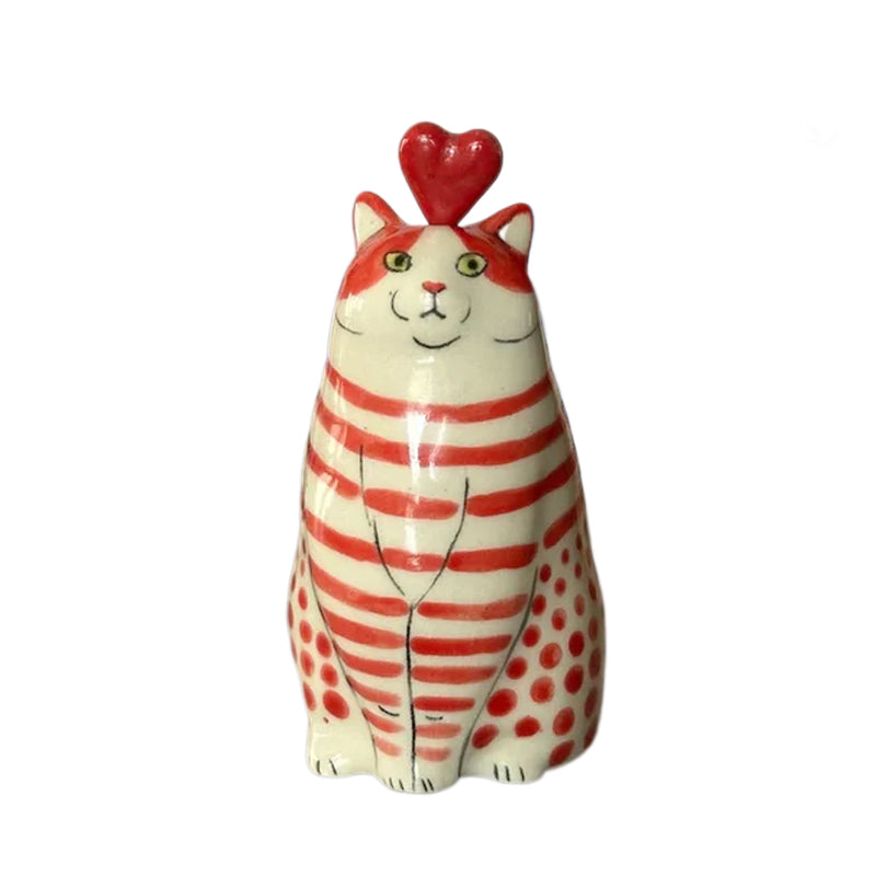 PurrDots - Legesyg Kattevase med Prikker til Charmerende Hjemmeindretning