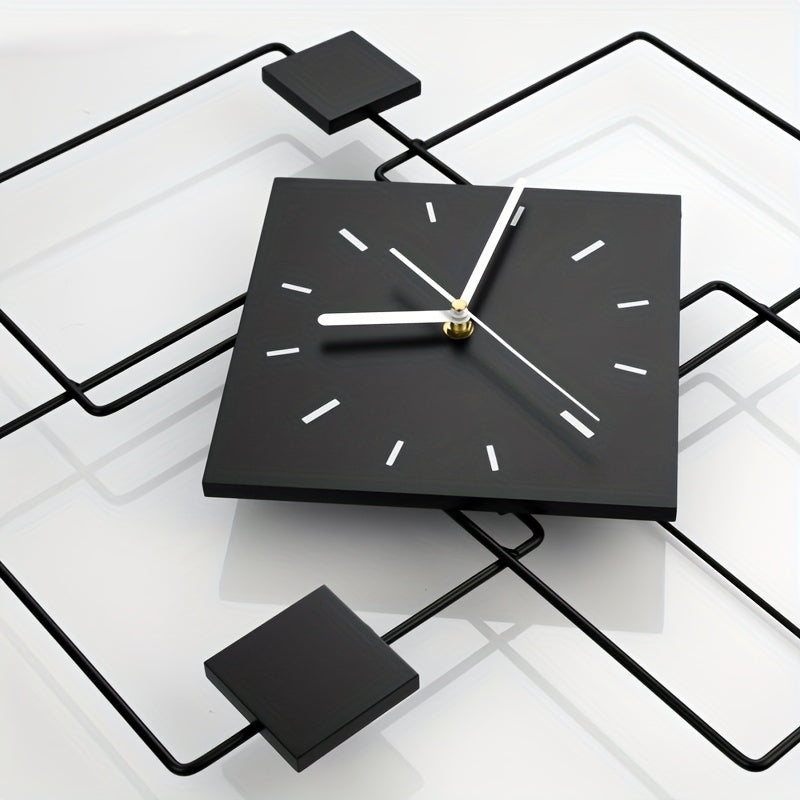 GeoTime - Moderne geometrisk vægur med lydløs præcision