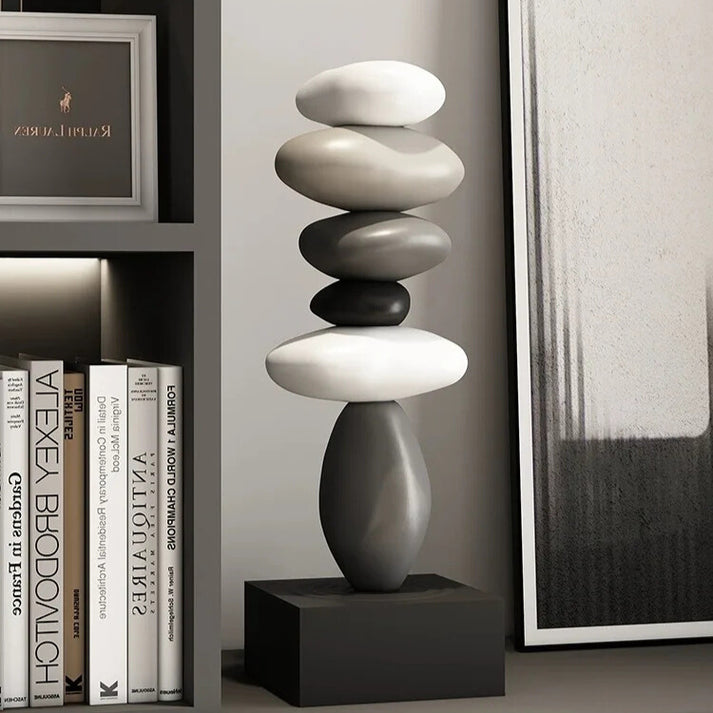 StoneSerene – Moderne stablet stenskulptur til moderne hjem