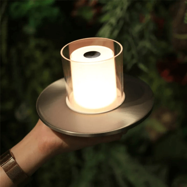 LumeTouch - LED stearinlyslampe med flad top og induktionsfunktion