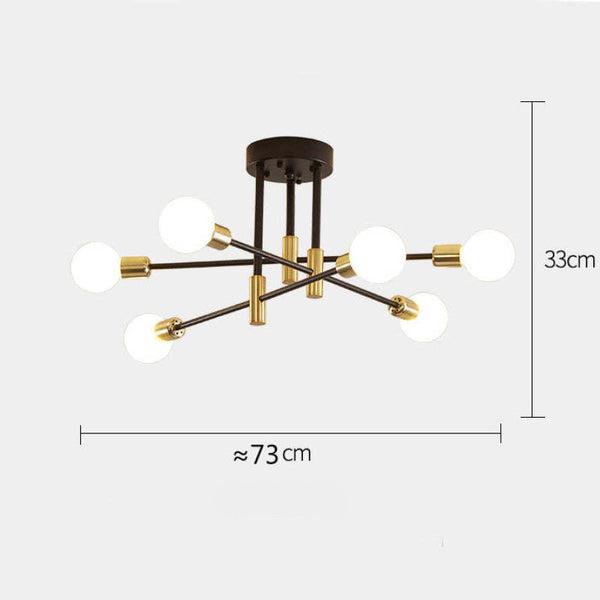 OrbitAura- Elegant lysekrone med moderne charme og effektfuld belysning