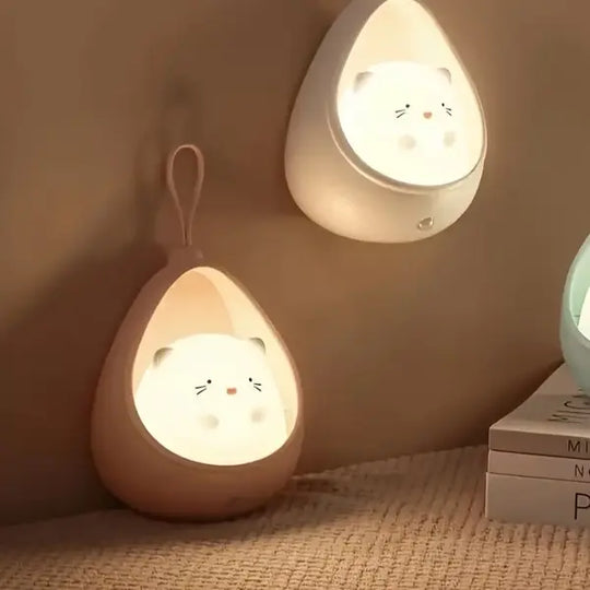 KittyGlow - Genopladeligt Animal Night Light med beroligende glød