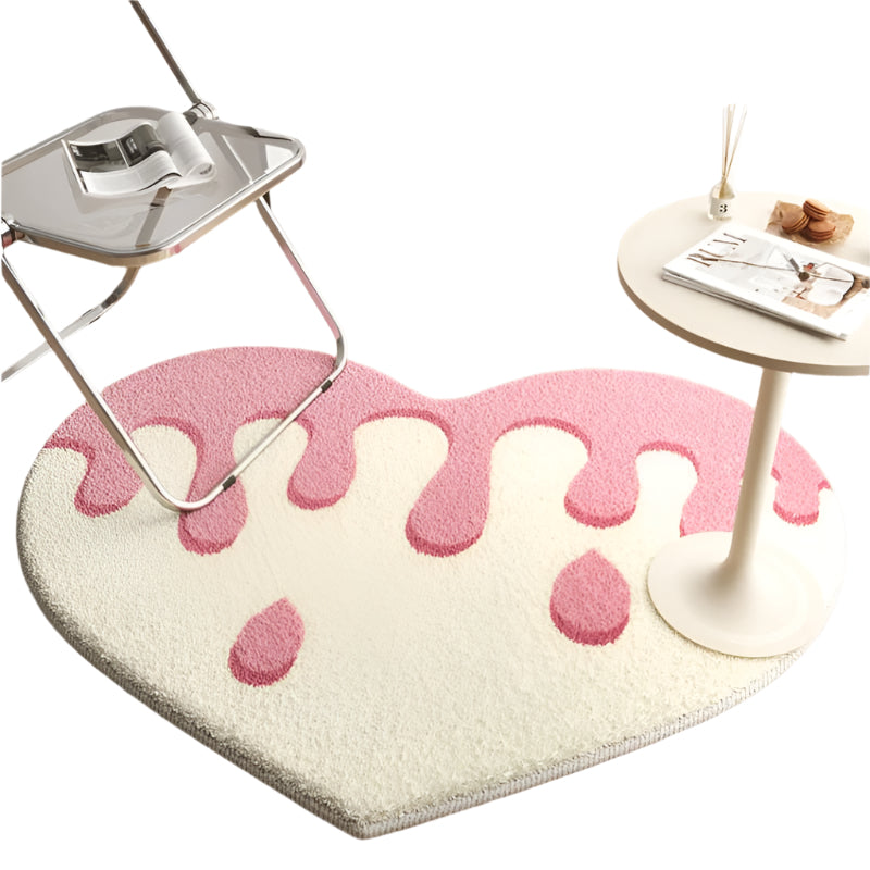 CozyPlay – Komfort plys Gulvtæppe til ethvert rum med Heart Shape