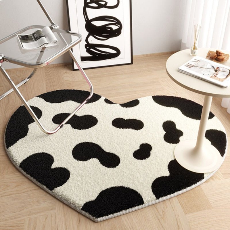 CozyPlay – Komfort plys Gulvtæppe til ethvert rum med Heart Shape