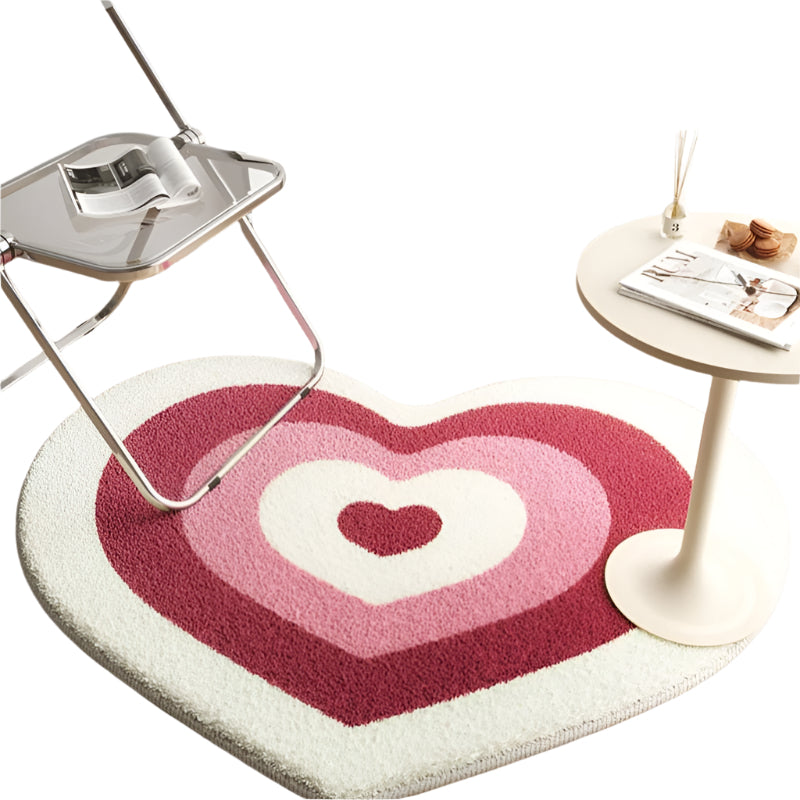 CozyPlay – Komfort plys Gulvtæppe til ethvert rum med Heart Shape