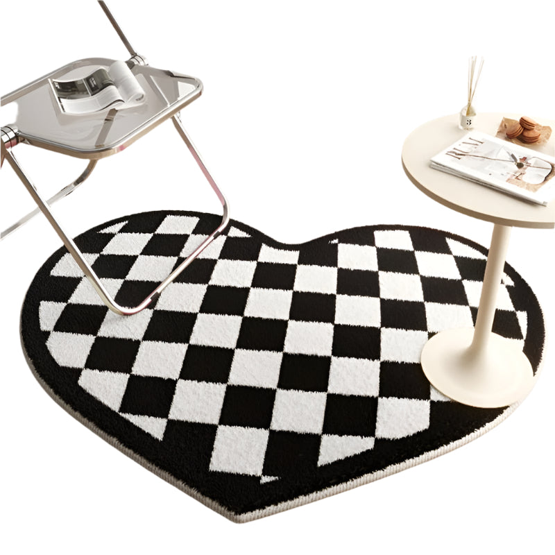 CozyPlay – Komfort plys Gulvtæppe til ethvert rum med Heart Shape