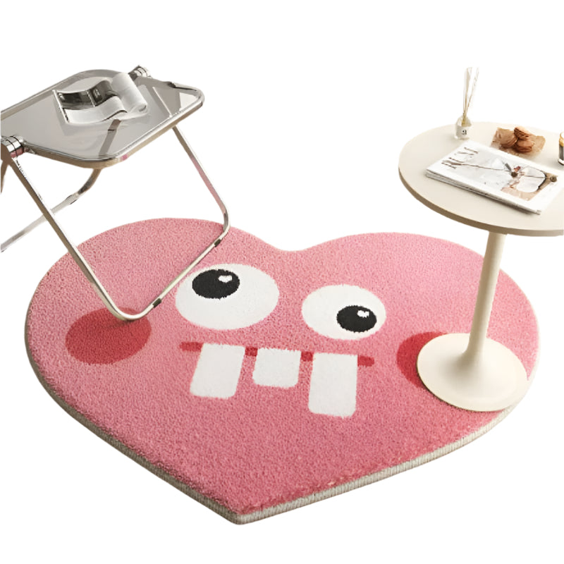 CozyPlay – Komfort plys Gulvtæppe til ethvert rum med Heart Shape