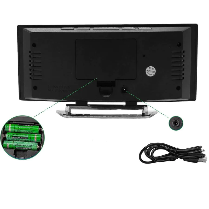 NeonTic - Moderne LED-ur med ultraklart display og smart alarmfunktion