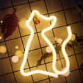 GlowPaws - Legesyg kattesilhuetlampe med blødt neonlys og æstetisk flair
