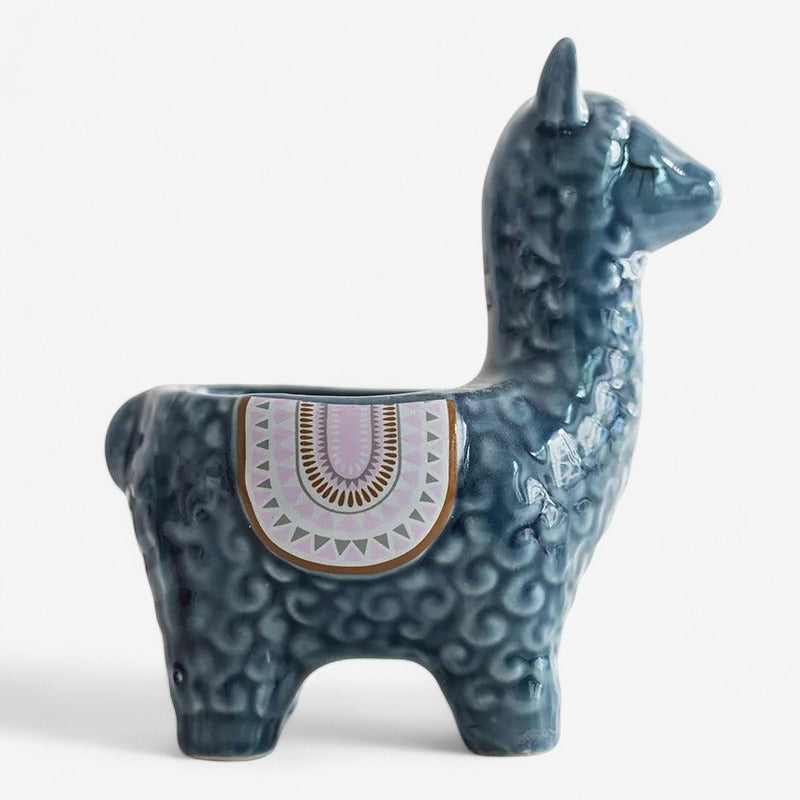 FlowerPaca - Sød Alpaca formet Blomsterpotte til Indendørs Brug